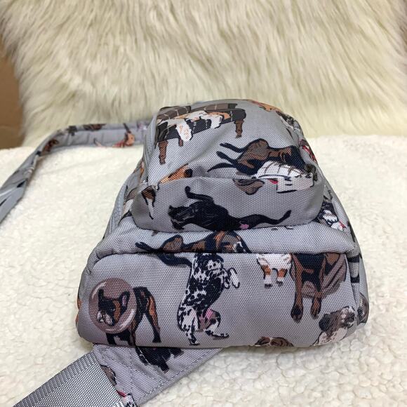 VERA BRADLEY Retired Convertible Reactive Sling Backpack BEST IN SHOW Dogs - Picture 6 of 16